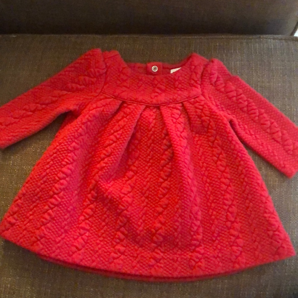 Janie and Jack little girls red dress
